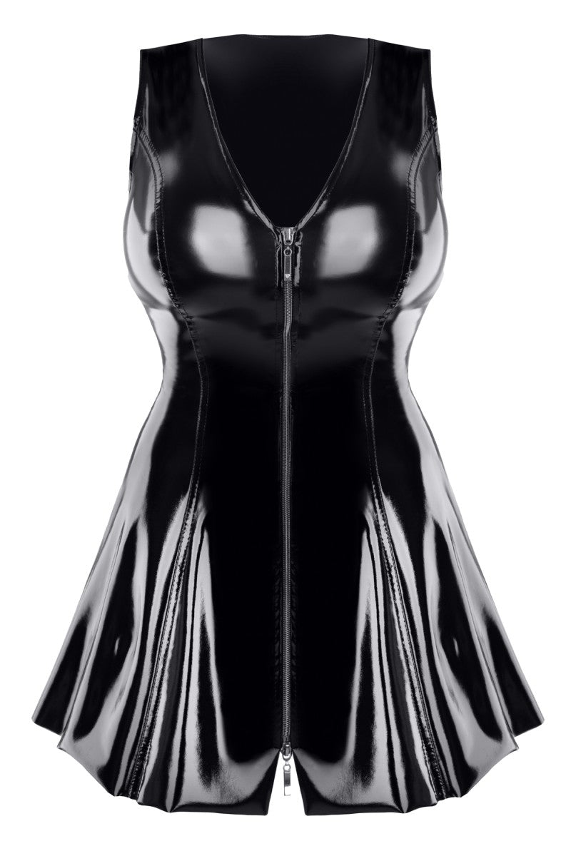 schwarzes PVC Miniklied TDPerlita001 - 2XL-0