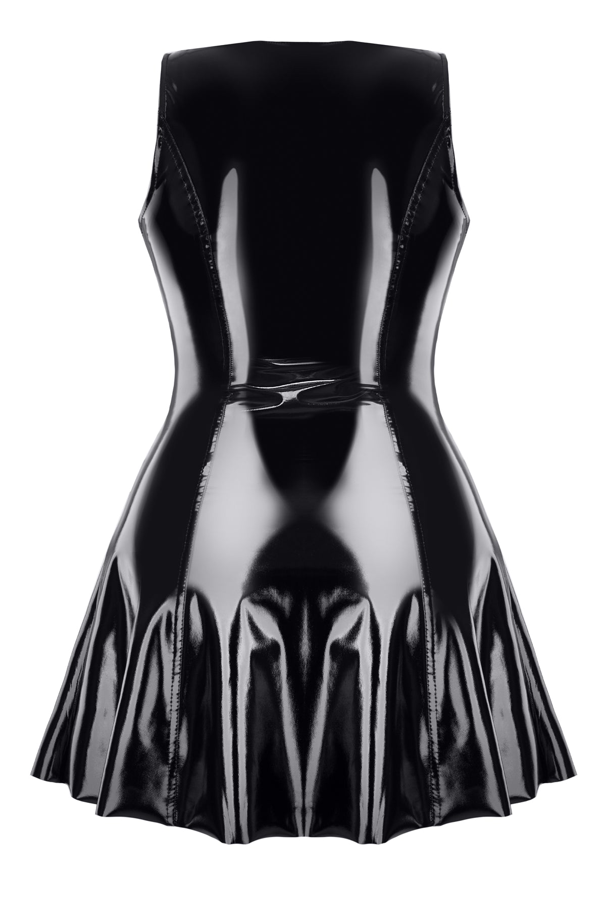 schwarzes PVC Miniklied TDPerlita001 - 2XL-1