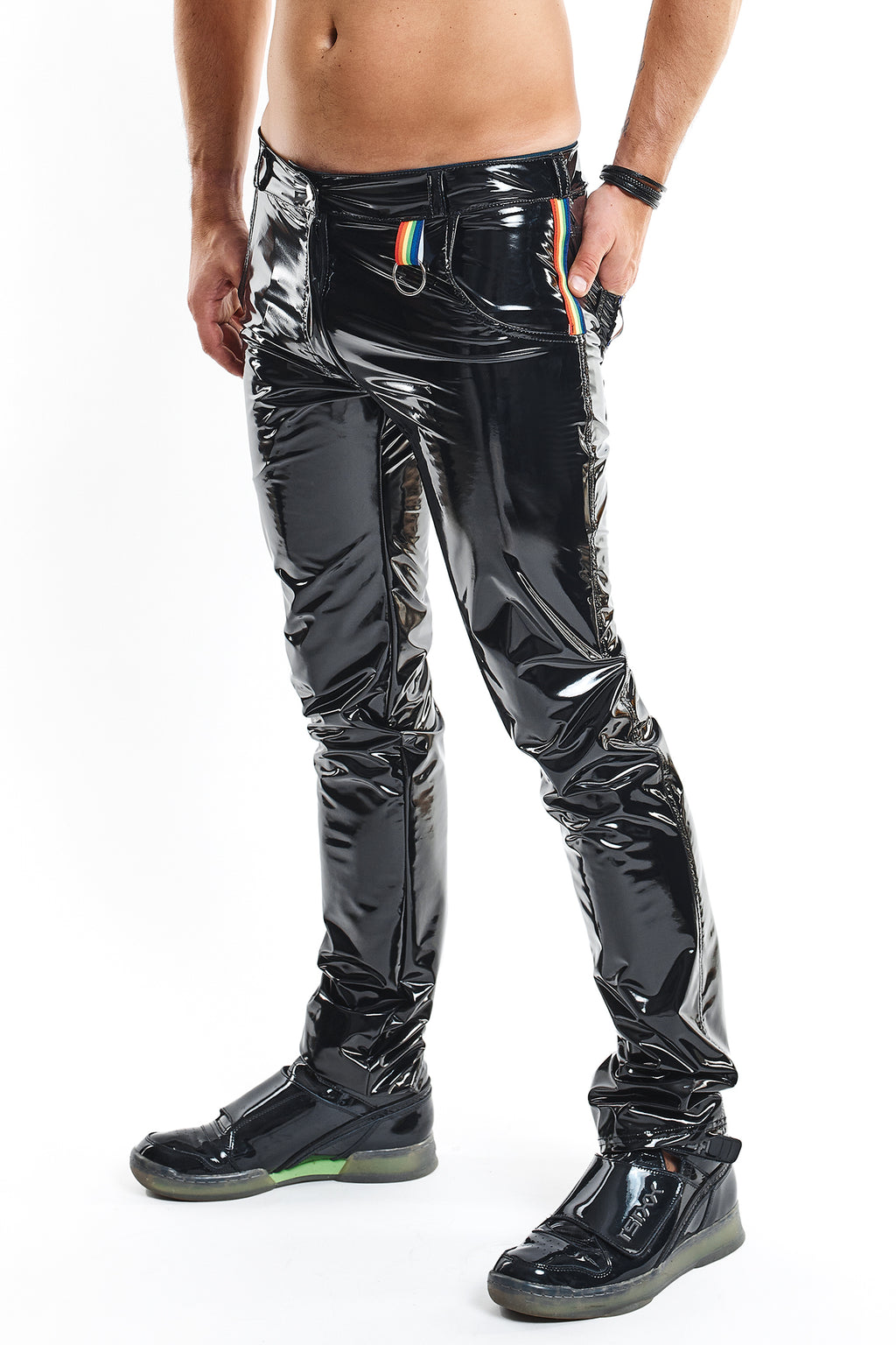 Herren PVC Hose RMValerioRBW schwarz - 2XL-4