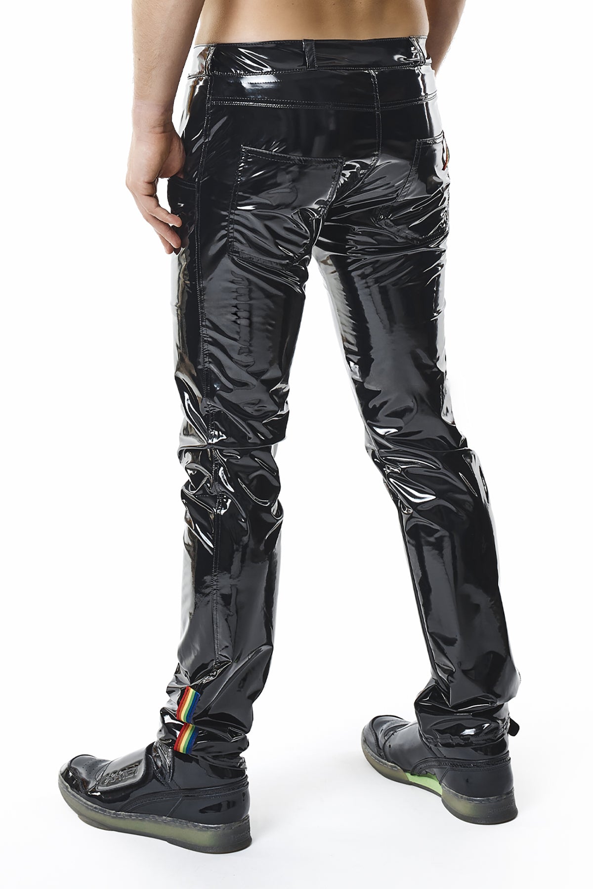 Herren PVC Hose RMValerioRBW schwarz - 2XL-5